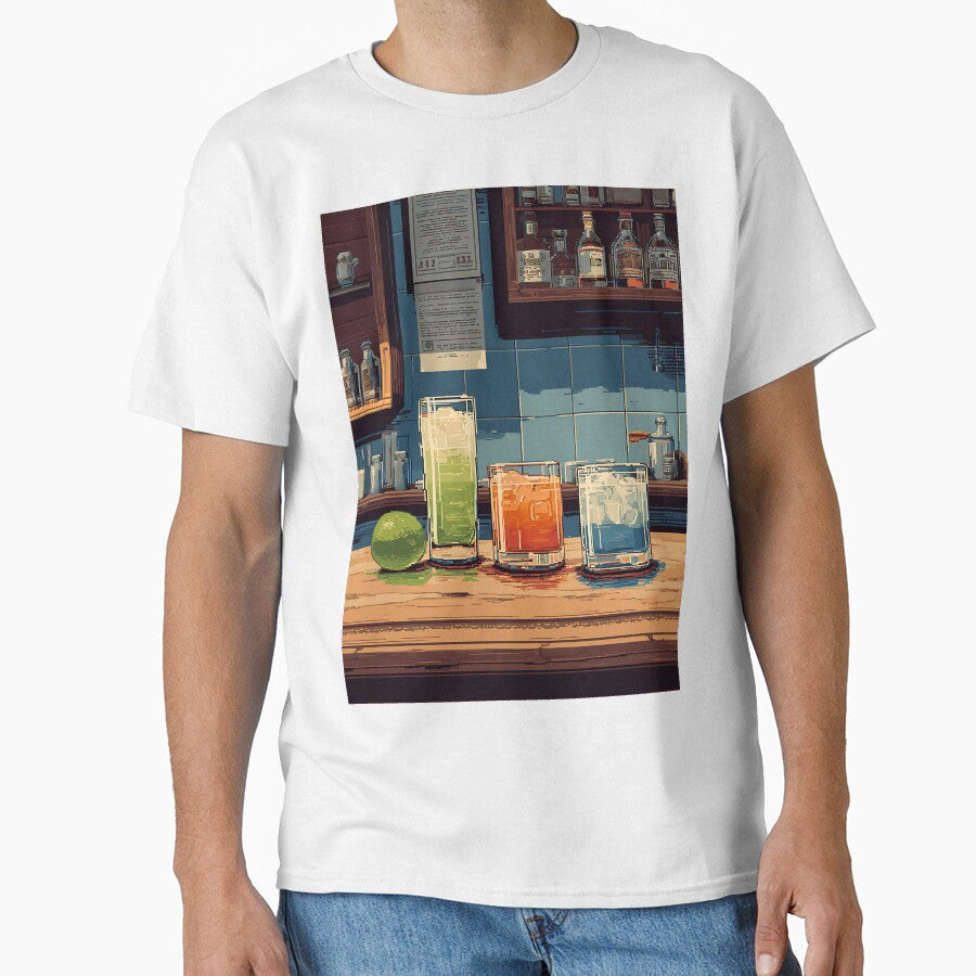 Retro Pixel Art Drink by bapupa Unisex , , , Long Sleeve Tee