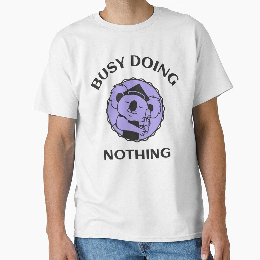 Lazy Busy Doing Nothing by PixelsNotPens Unisex , , , Long Sleeve Tee