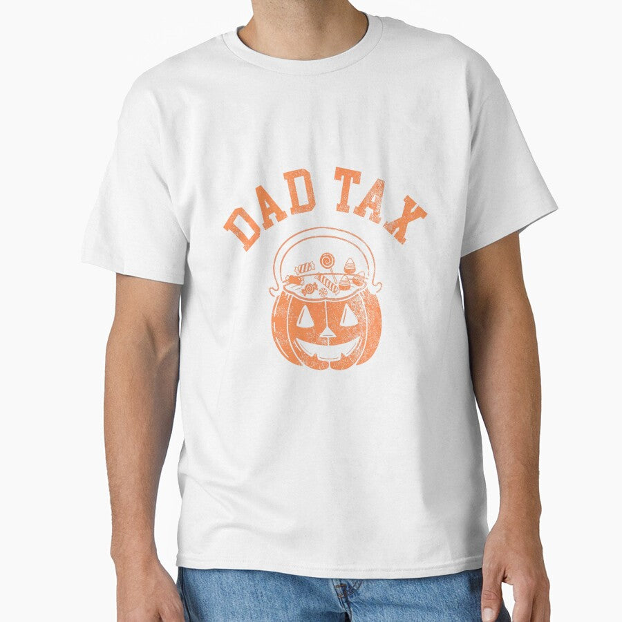 Dad Tax Trick Or Treat Candy For Halloween, Pumkin Dad Joke by ngyuik Unisex , , , Long Sleeve Tee