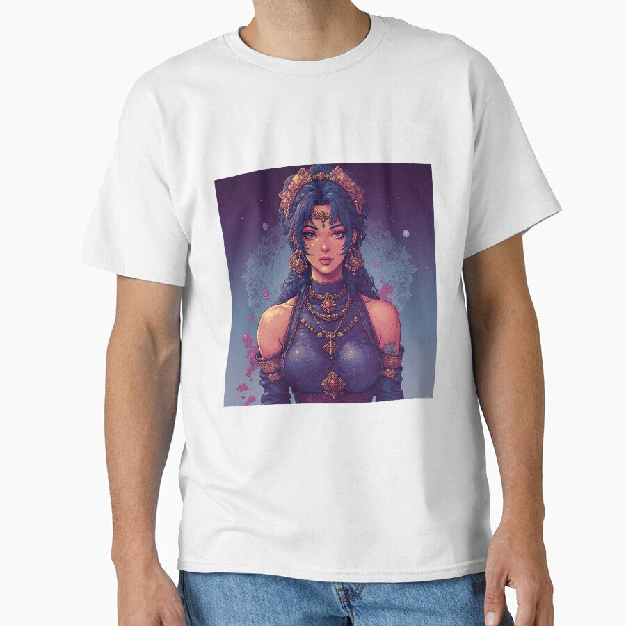 Retro Art for Beautiful Night Woman by jimcaza Unisex , , , Long Sleeve Tee