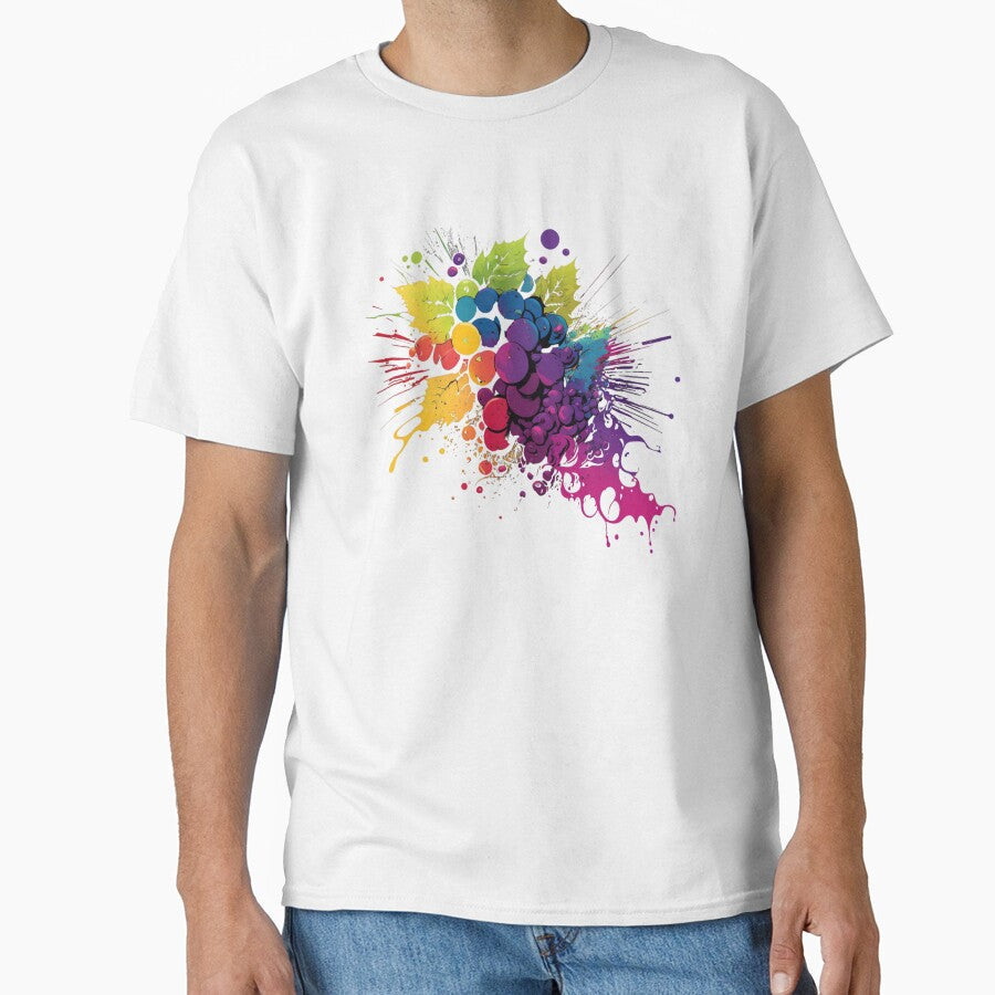 Grape Picture Pop Art Wine by Alper Billik Unisex , , , Long Sleeve Tee