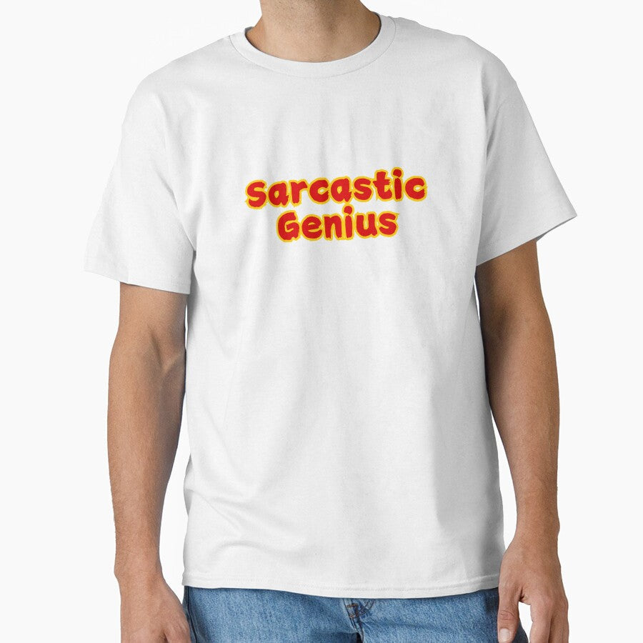 Sarcastic Genius by rawaart1 Unisex , , , Long Sleeve Tee