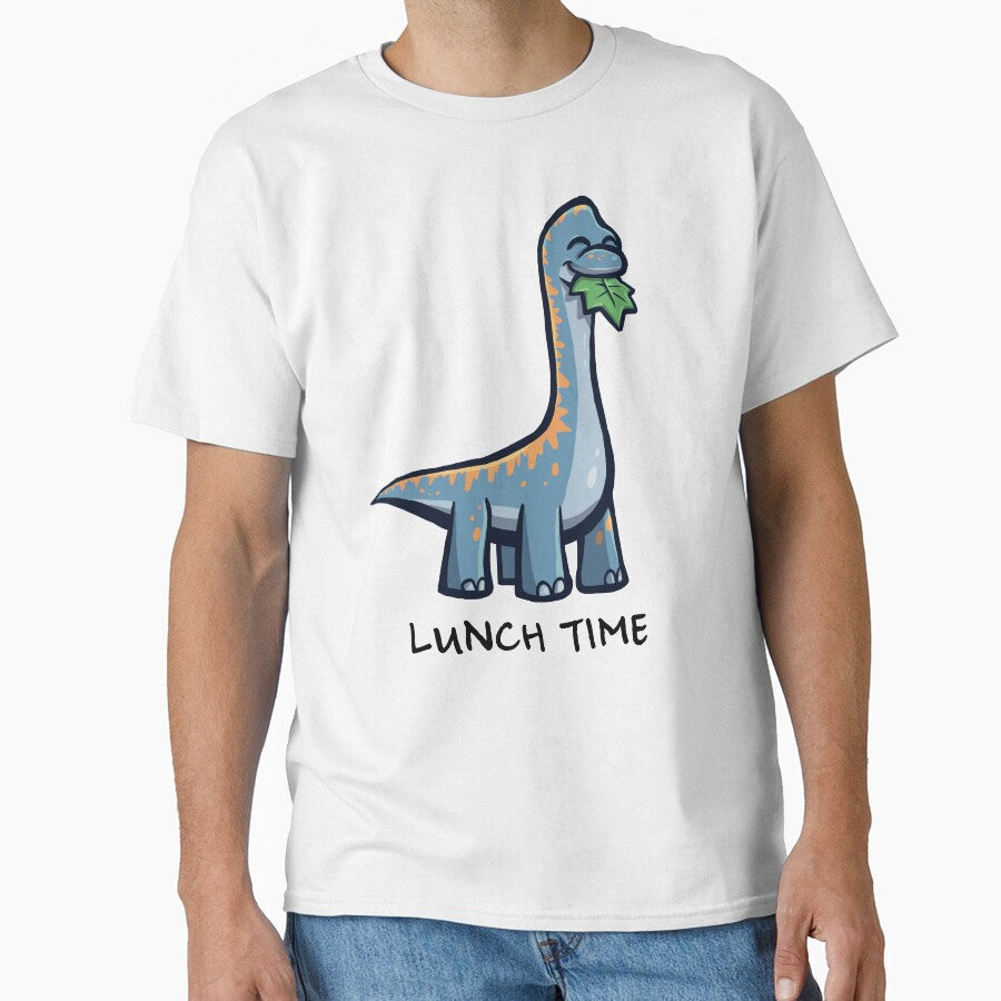 Lunch Time Dino by RBangerterArt Unisex , , , Long Sleeve Tee