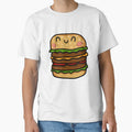 Triple cheese burger cute kawaii fast food - stickers and clothing by sianelliot Unisex , , , Long Sleeve Tee
