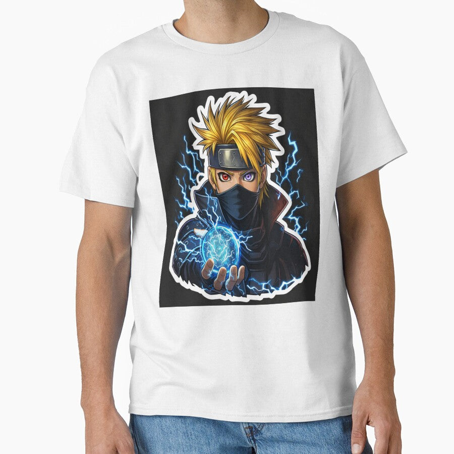 Lightning Ninja Anime Sticker ⚡? | Electric Power Warrior Hoodie Design | Cool Anime Aesthetic Art by SSVSTICKERS