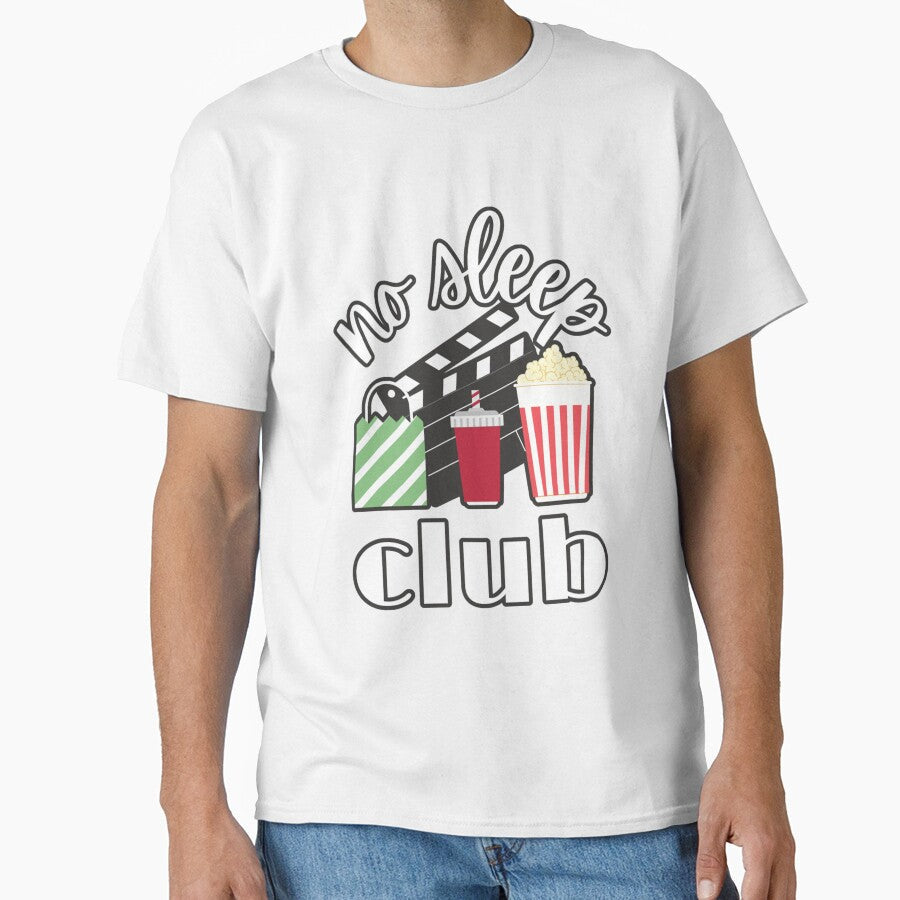 Birthday Women Men No Sleep Club Cinema Retro Things by Z0naShirt Unisex , , , Long Sleeve Tee