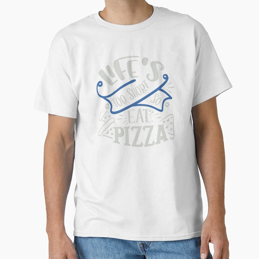 Life's Too Short So Eat Pizza by FOX1999-Design Unisex , , , Long Sleeve Tee