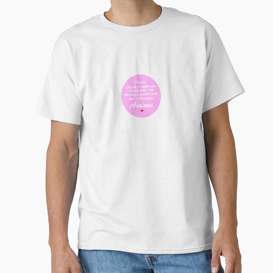 Social Anxiety (Round) by TheRosePit Unisex , , , Long Sleeve Tee