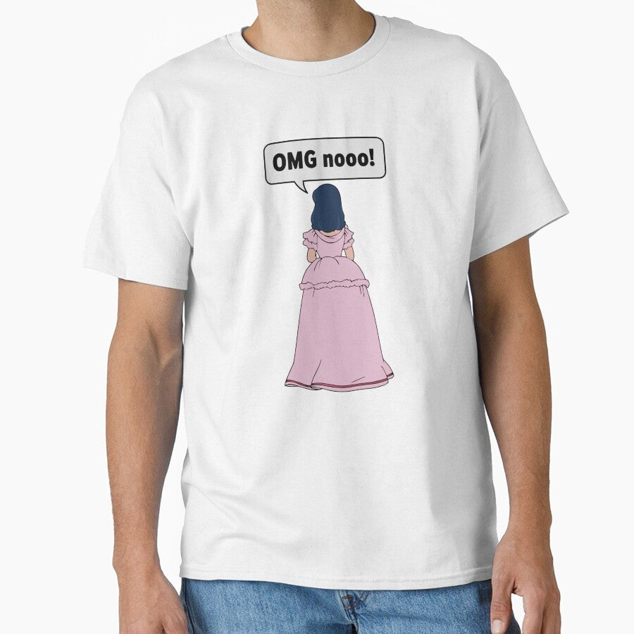OMG Noo! Funny Reaction Meme – Cute Shock Expression Internet Humor by PrincessLavinia Unisex , , , Long Sleeve Tee