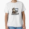 Angry Corporate Cat Answering Emails - Relatable Office Humor by thernaX Unisex , , , Long Sleeve Tee