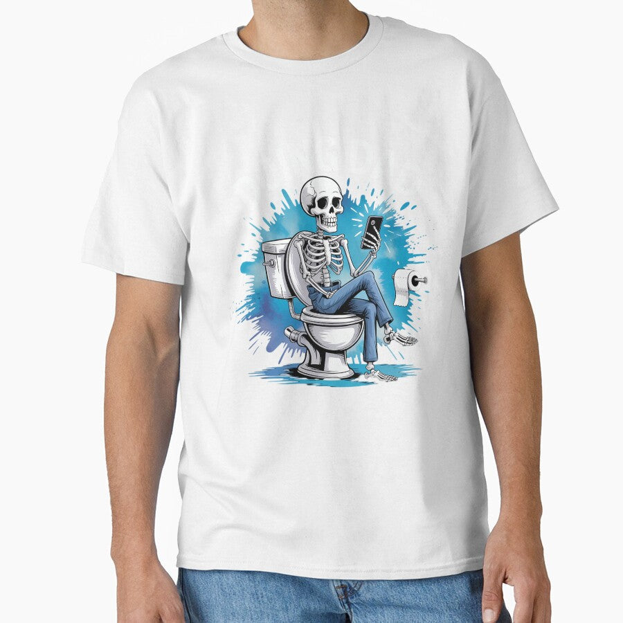 Dad Joke Skeleton Dad Funny Father's Day by brynatshop Unisex , , , Long Sleeve Tee