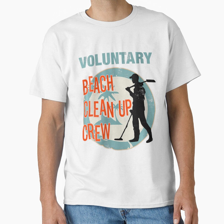 Womens Beach Clean Up Crew Metal Detecting Treasure Hunt Accessory V-Neck by MonterMo Unisex , , , Long Sleeve Tee