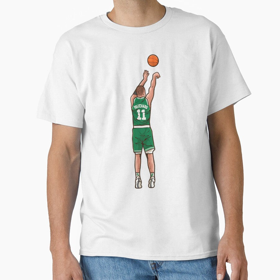 Payton Pritchard Jump Shot Cartoon by conerlyita34 Unisex , , , Long Sleeve Tee