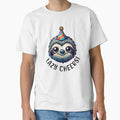 Sloth Lazy Cheers by BassHeadMomma Unisex , , , Long Sleeve Tee