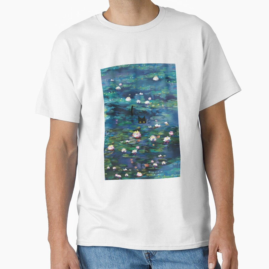 Claude Monet Water Lilies | Monet Waterlily Cat Prints by Artone369