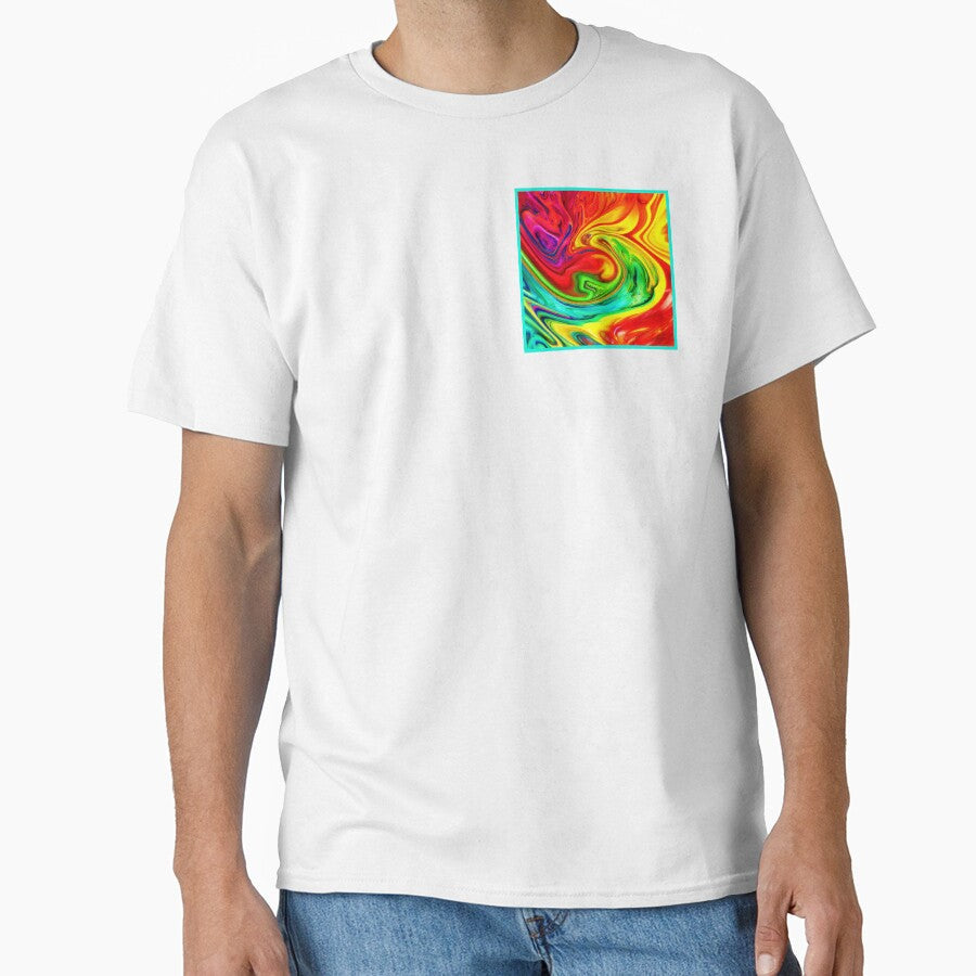 Vibrant Colorful Pattern Artwork by Health And Fitness Posts e-Store Unisex , , , Long Sleeve Tee