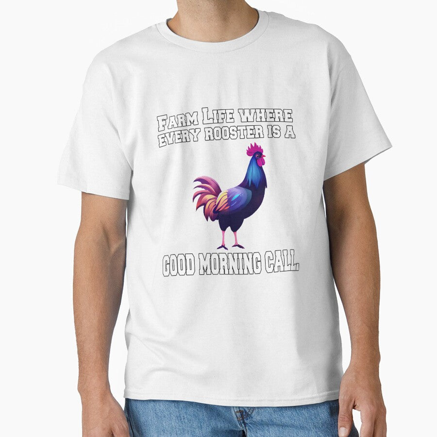 Funny Chicken Farmer Humor Farm Life Where Every Rooster by fantasticdesign Unisex , , , Long Sleeve Tee