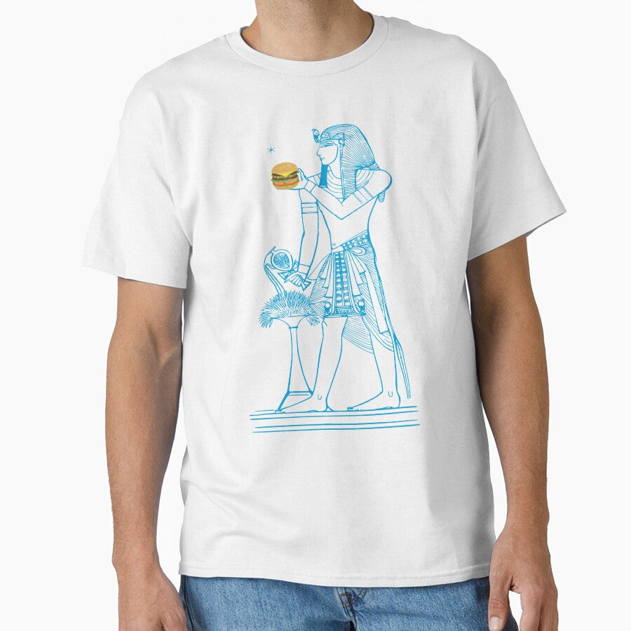 A Huge Burger From The Pharaohs by Tjays on a Fun by TJays Unisex , , , Long Sleeve Tee