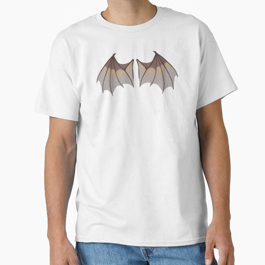 Amber Pixel Dragon Wings by CastielsWalmart Unisex , , , Long Sleeve Tee