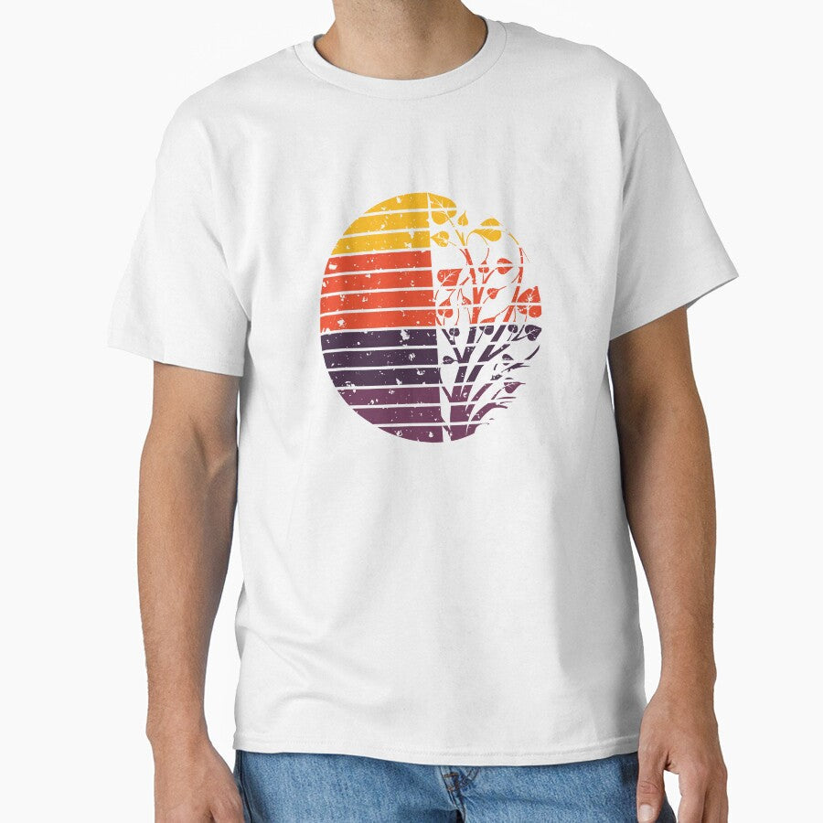 Retro Nature - Sunset colors - Vintage by NotUrAverageART Unisex , , , Long Sleeve Tee