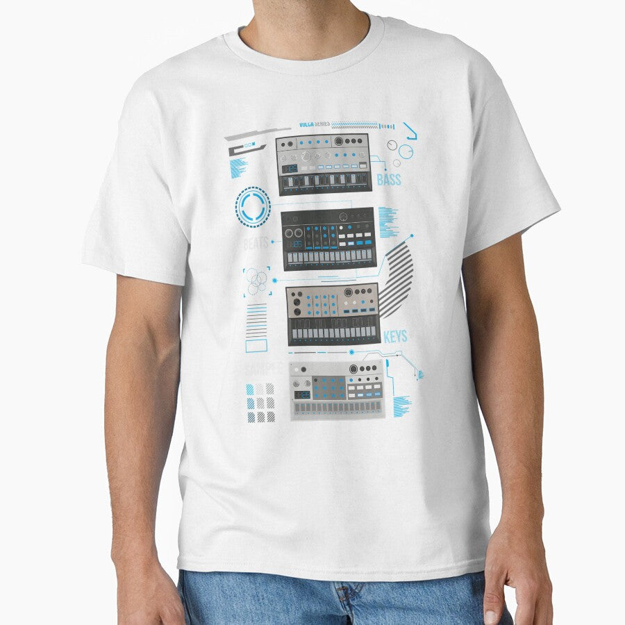 Volca Series Basic Blue Classic by msanziejeh1 Unisex , , , Long Sleeve Tee