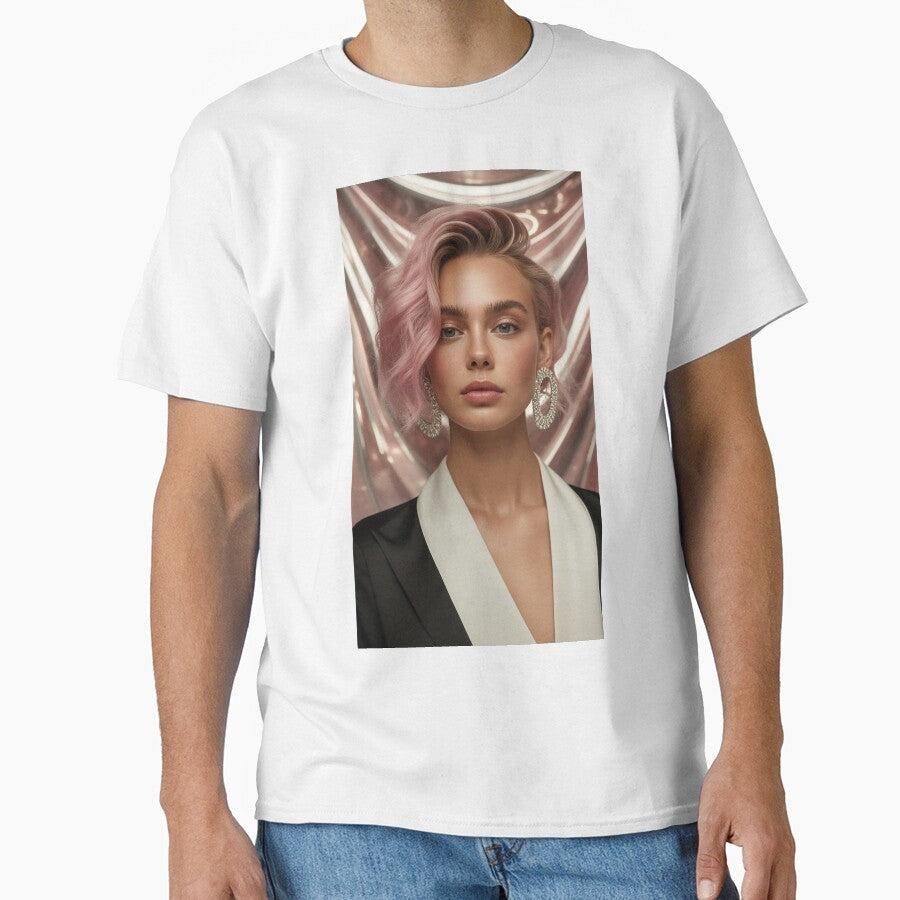 Woman in elegant style by BenCoStyle Unisex , , , Long Sleeve Tee