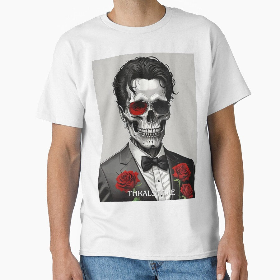 Stylish Skull by ThralStore Unisex , , , Long Sleeve Tee