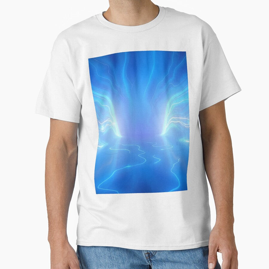 Blue Light 7 by HebaRK Studio Unisex , , , Long Sleeve Tee