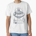 Vintage Soft Coated Wheaten Terrier Riding UFO Dog Mom Dad Lover by DoodleTortle
