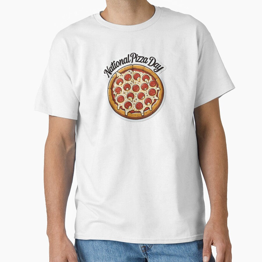 National Pizza Day by LewpyG Unisex , , , Long Sleeve Tee