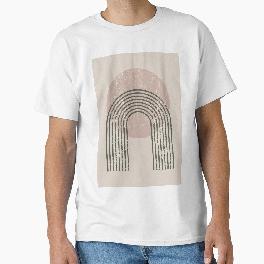 Sunny Hill Abstract Mountain by printheavenart