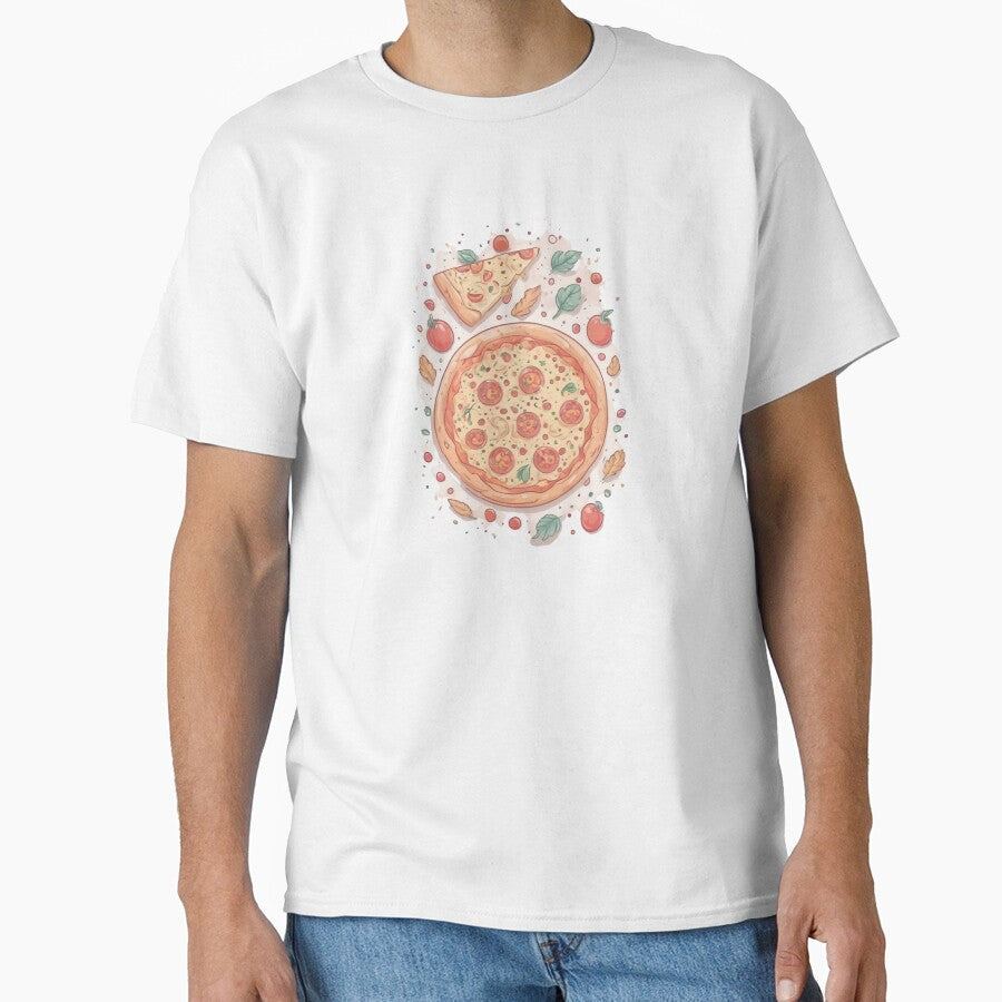 Cute Pastel Pizza by Itsheartshop Unisex , , , Long Sleeve Tee