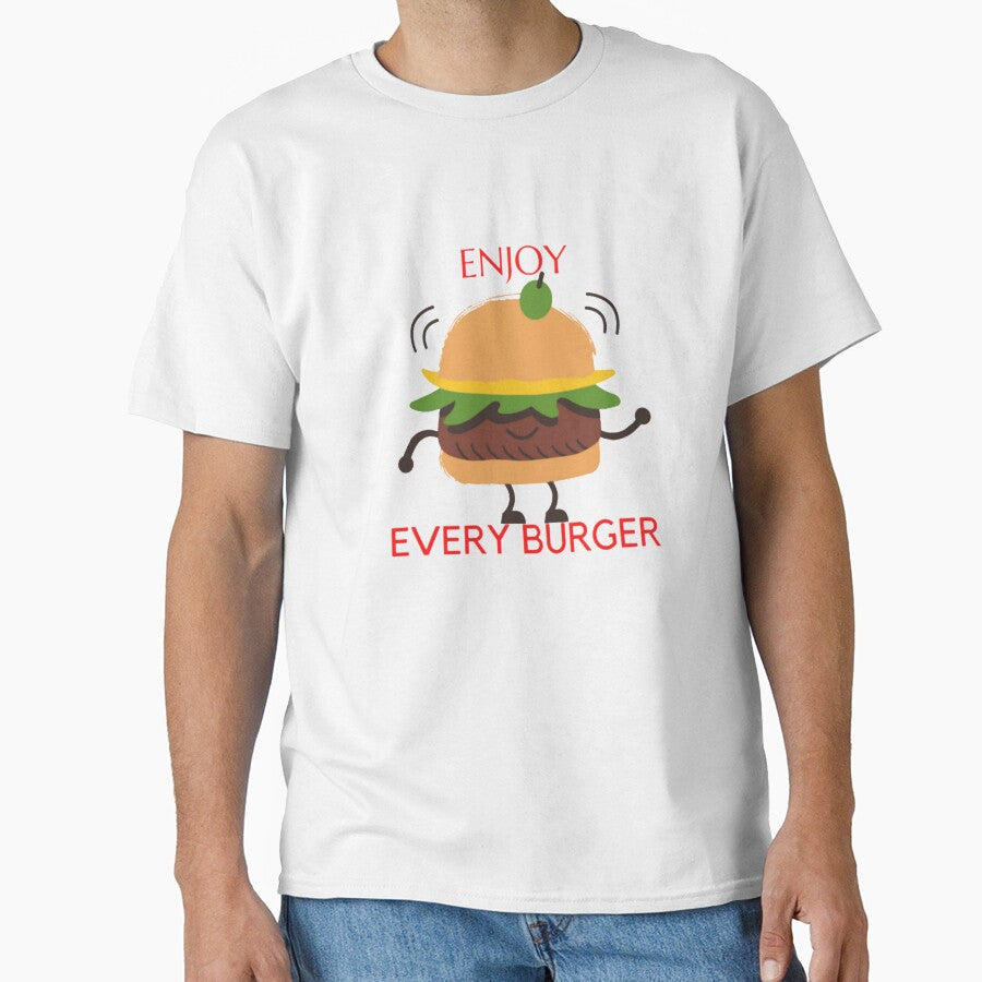 Enjoy Every Burger by amng Unisex , , , Long Sleeve Tee