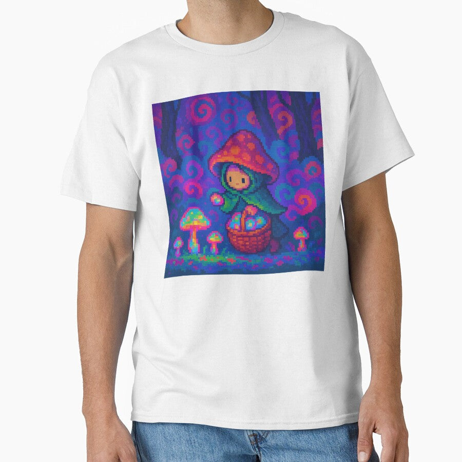 Mushroom Forager by PixCthulhu Unisex , , , Long Sleeve Tee