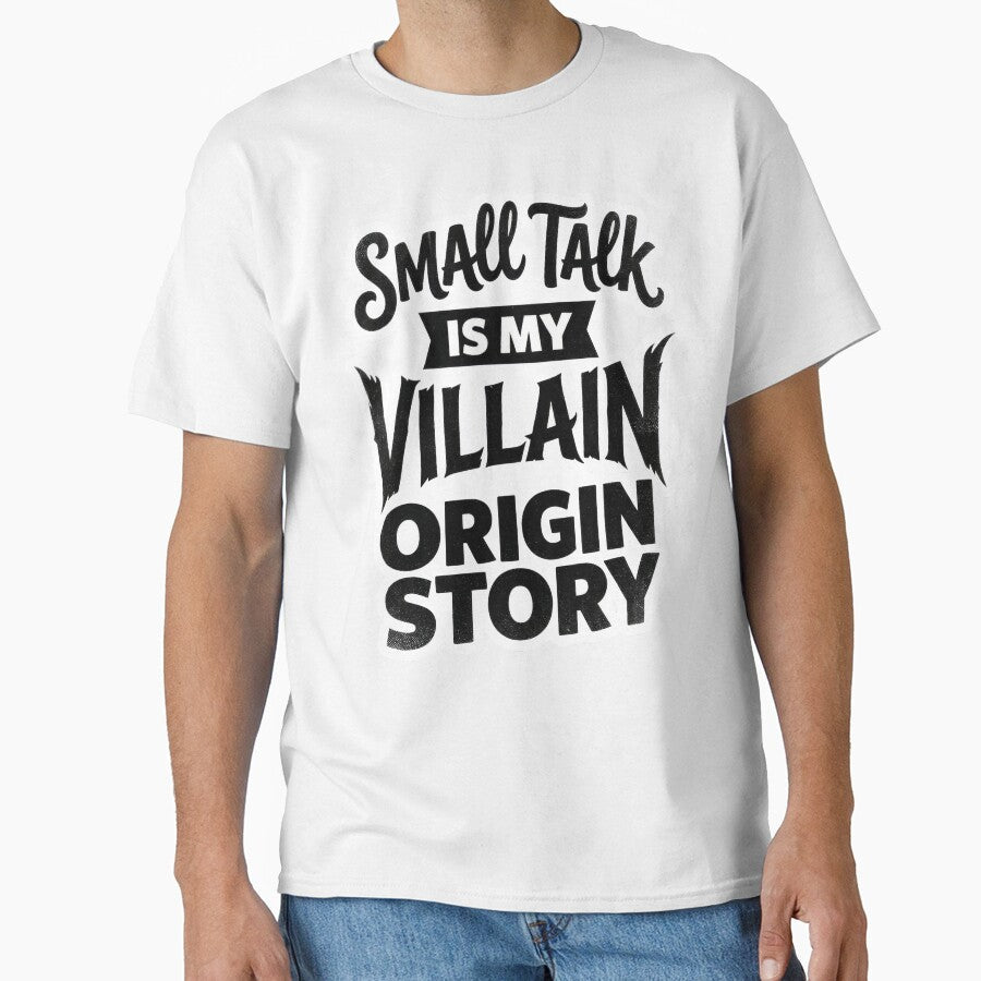 Small talk is my villain origin story by Supr Rare Unisex , , , Long Sleeve Tee