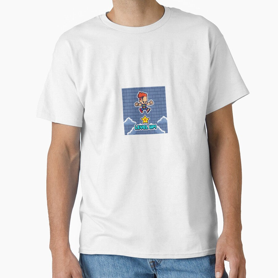 Level Up Pixel Art by Aibymark Unisex , , , Long Sleeve Tee