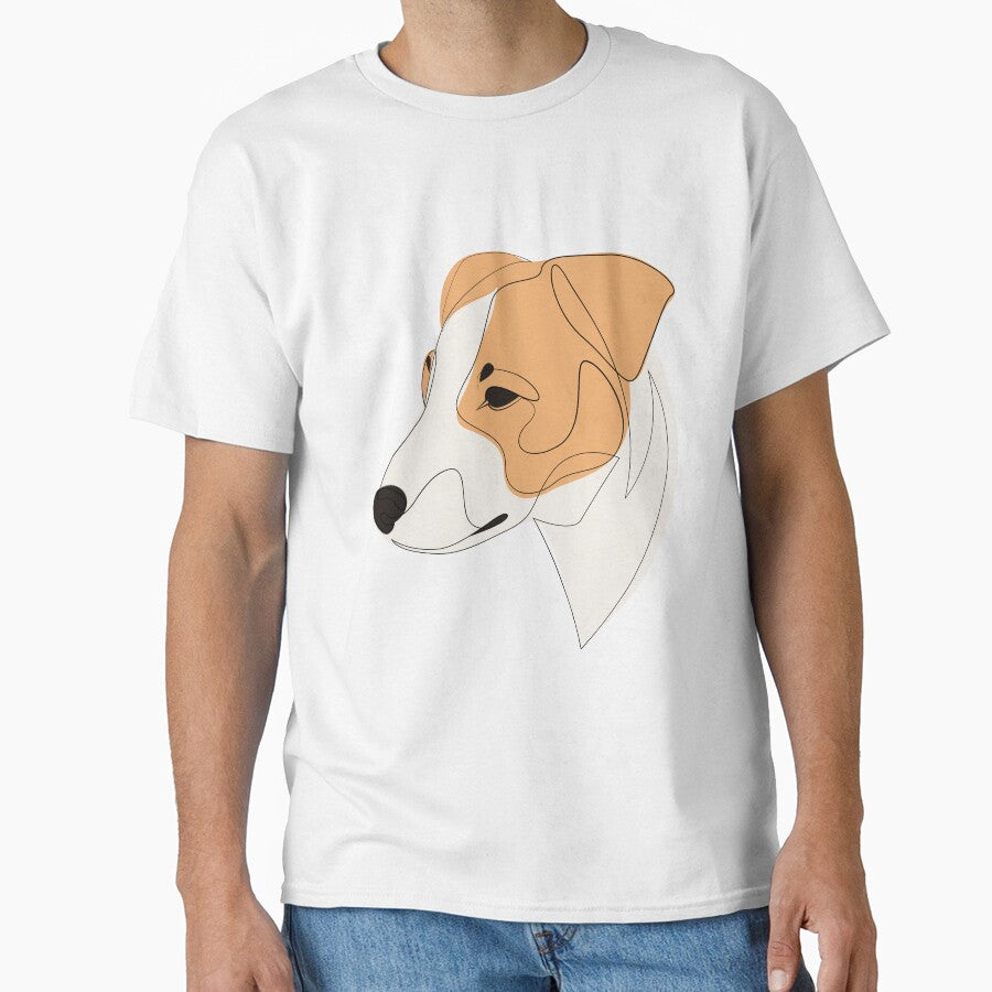 Jack Russell Terrier - continuous line by addillum