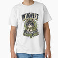 Introvert But Willing To Discuss Cats. by Mr Lee Unisex , , , Long Sleeve Tee