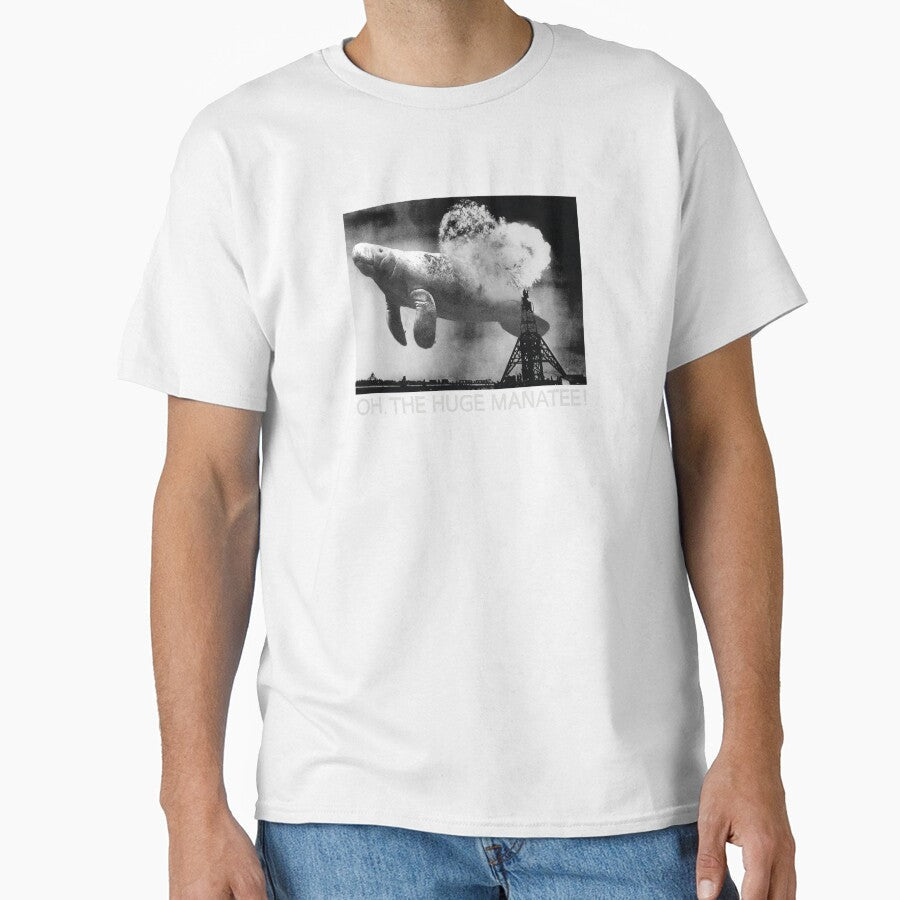 Oh The Huge Manatee, Classic Meme by gorillamerch Unisex , , , Long Sleeve Tee