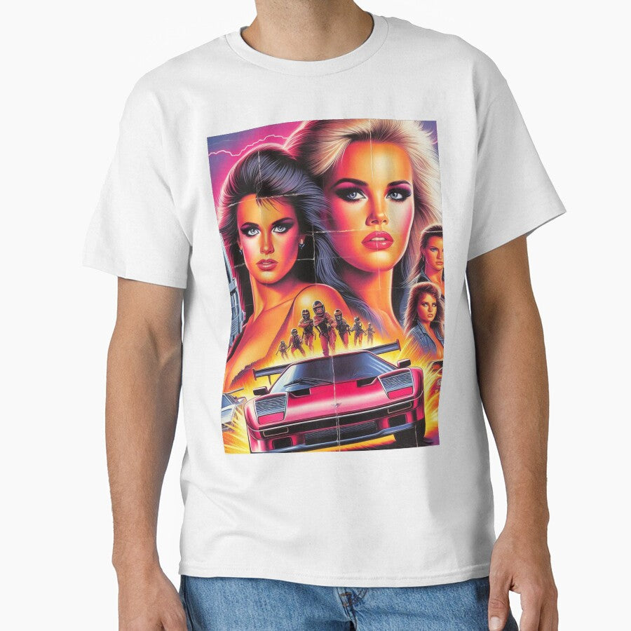 80s Action Girls by PulpVintage Unisex , , , Long Sleeve Tee