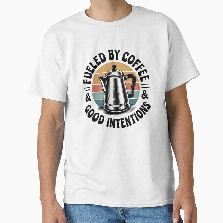 Fueled by Coffee & Good Intentions by Clothesbest Unisex , , , Long Sleeve Tee