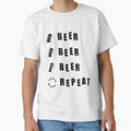 Beer, Beer, Beer, Repeat - Black by BusyMonkeys Unisex , , , Long Sleeve Tee