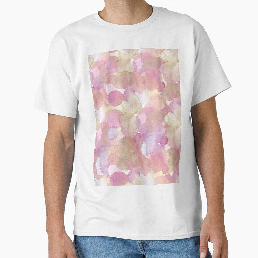 Blush Bubbles Hand painted Watercolor Soft Warm Color Circles by GenAumonier