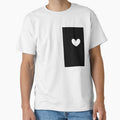Simple white heart by V_SHOPEE Unisex , , , Long Sleeve Tee