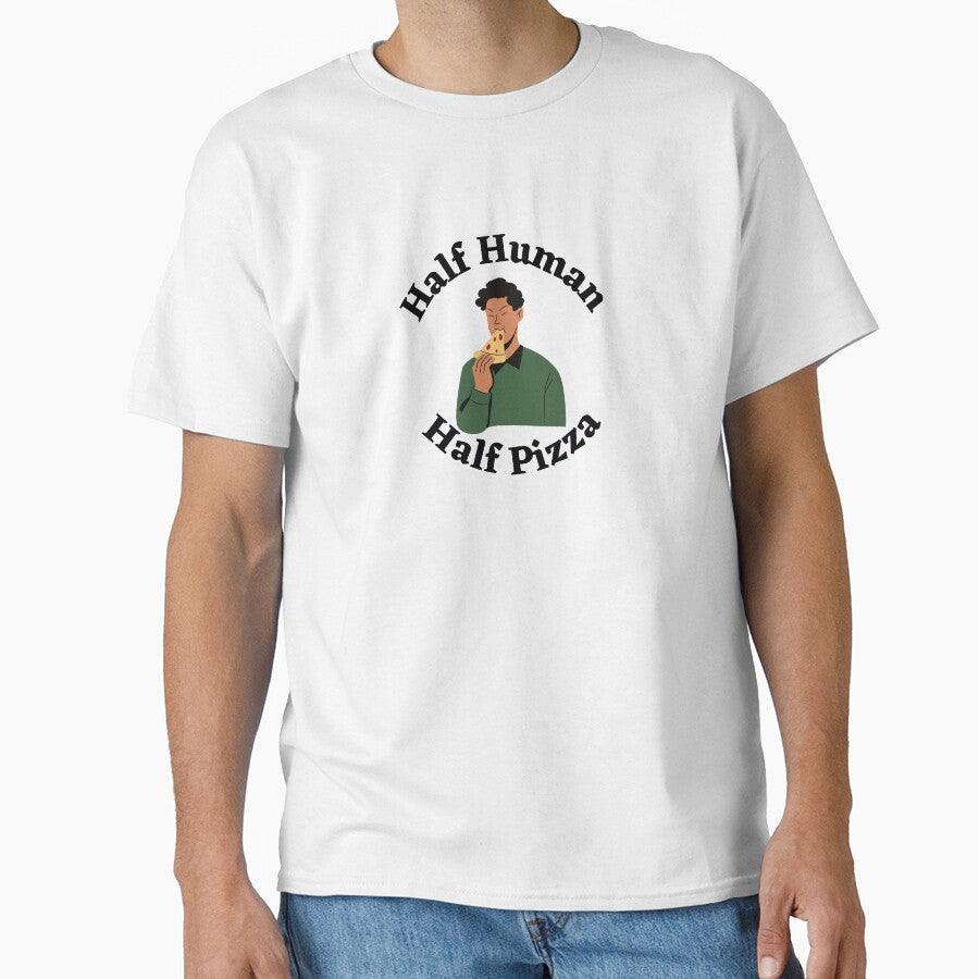 Half Human Half Pizza Man by tiredandbored Unisex , , , Long Sleeve Tee