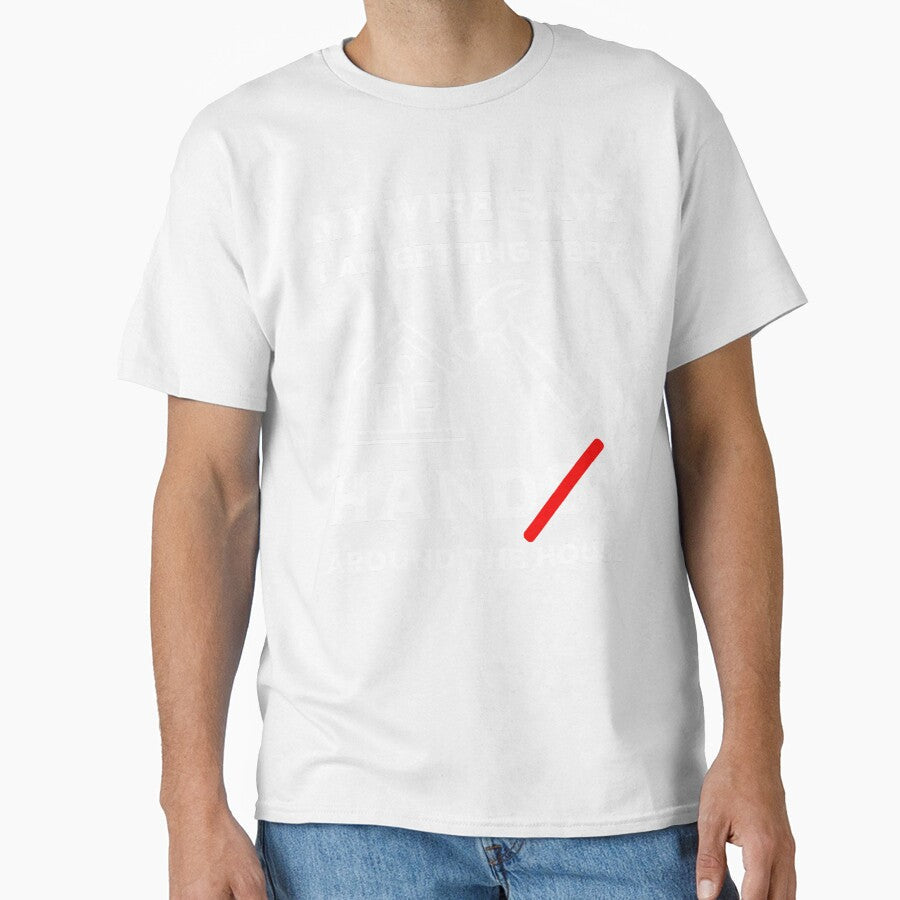 Funny Handy House Shirt Dad Joke Tee Husband Gift Humor by rvanderveken Unisex , , , Long Sleeve Tee