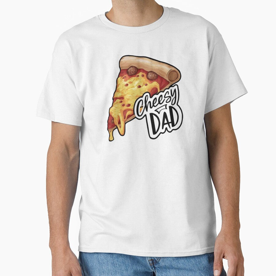 Cheesy Dad Joke Slice of Pizza by Redgiant87x Unisex , , , Long Sleeve Tee