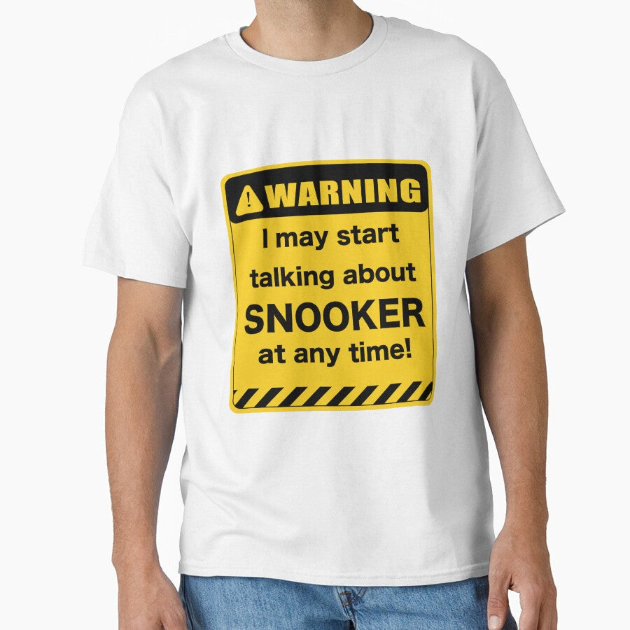 Warning I may start talking about snooker at any time by Clipzor Unisex , , , Long Sleeve Tee