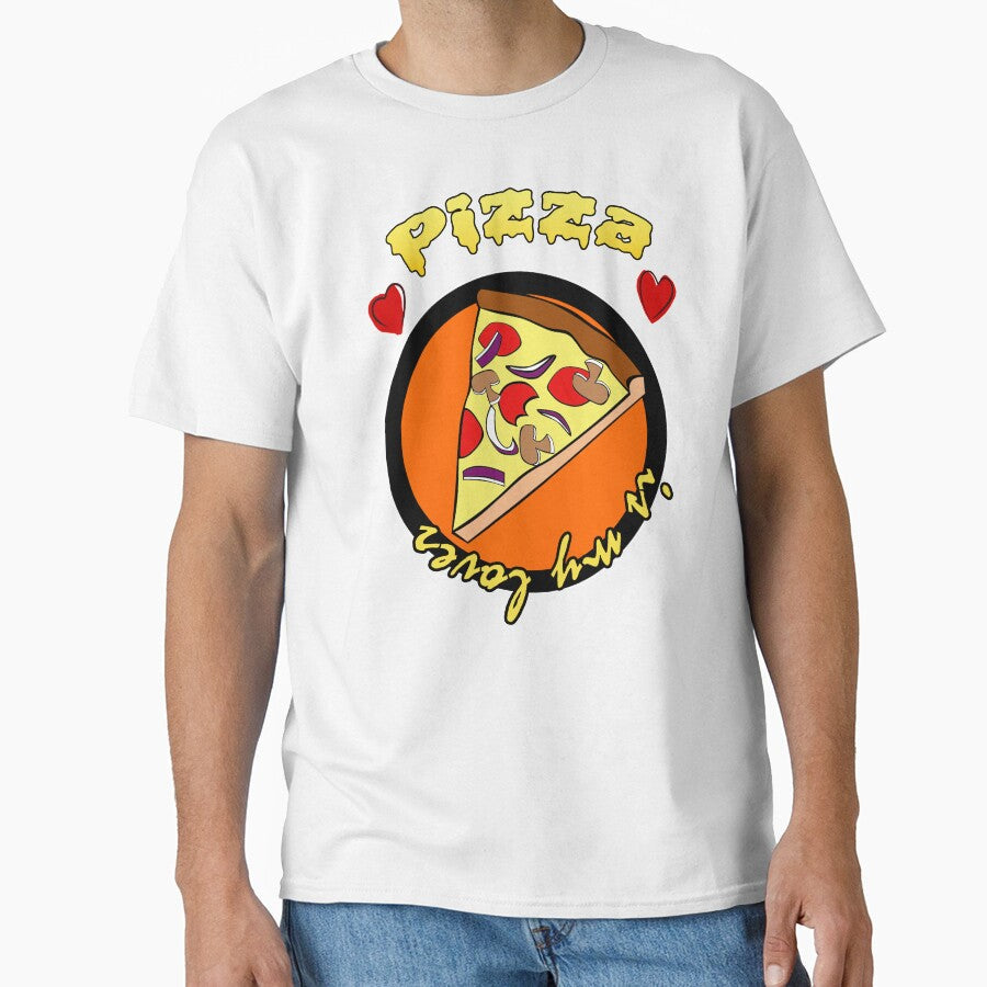 pizza is my lover by avolter6 Unisex , , , Long Sleeve Tee