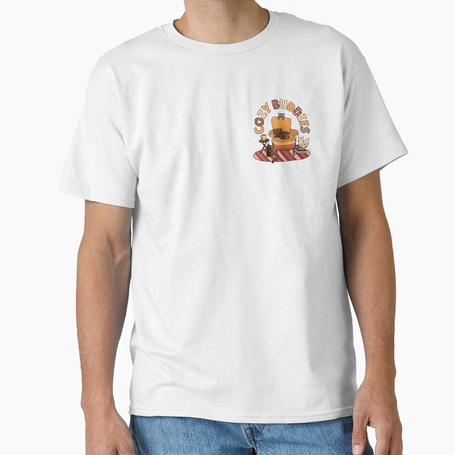 Cozy buddies book club by TheDoodlemancer Unisex , , , Long Sleeve Tee